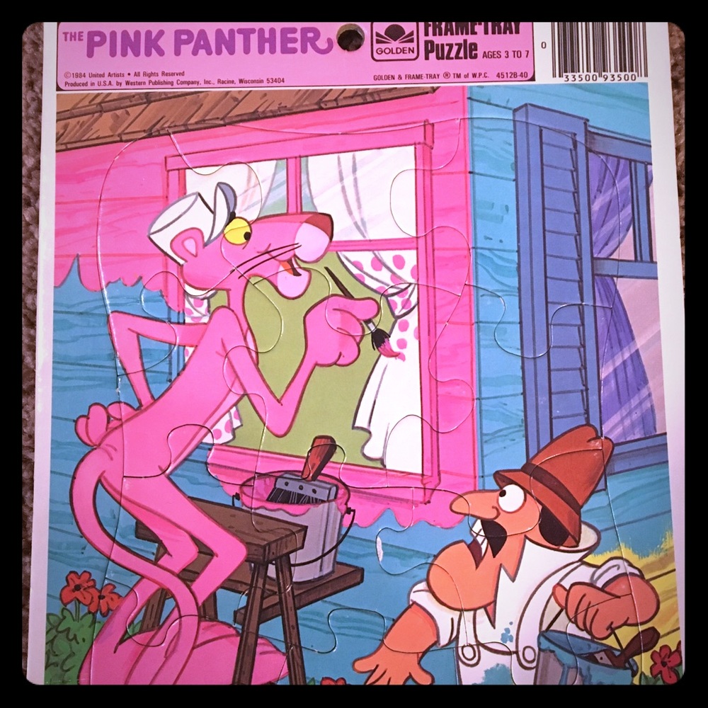 GUC: Vintage Pink Panther Puzzle. 1984.